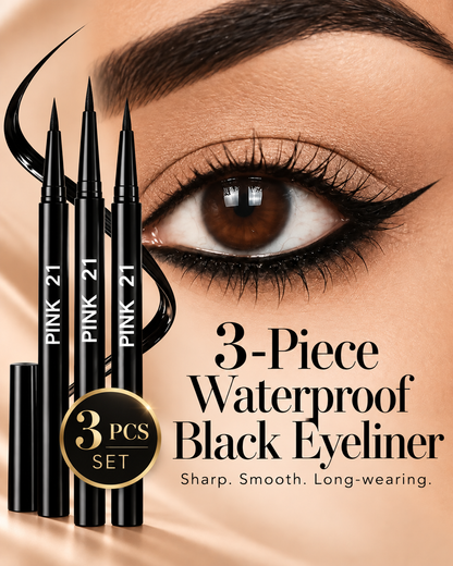 3-Piece Waterproof Eyeliner Set – Smudge-Proof & Easy to Use
